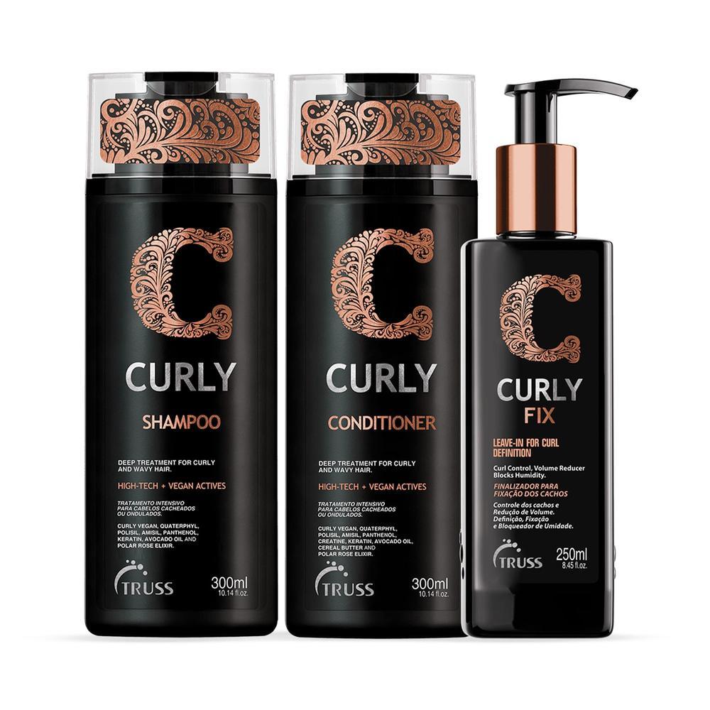 Kit TRUSS Curly Fix Definition (3 Produtos)