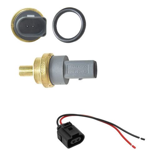 Sensor Temperatura Água + Chicote Fox Jetta Gol Tigua Cinza