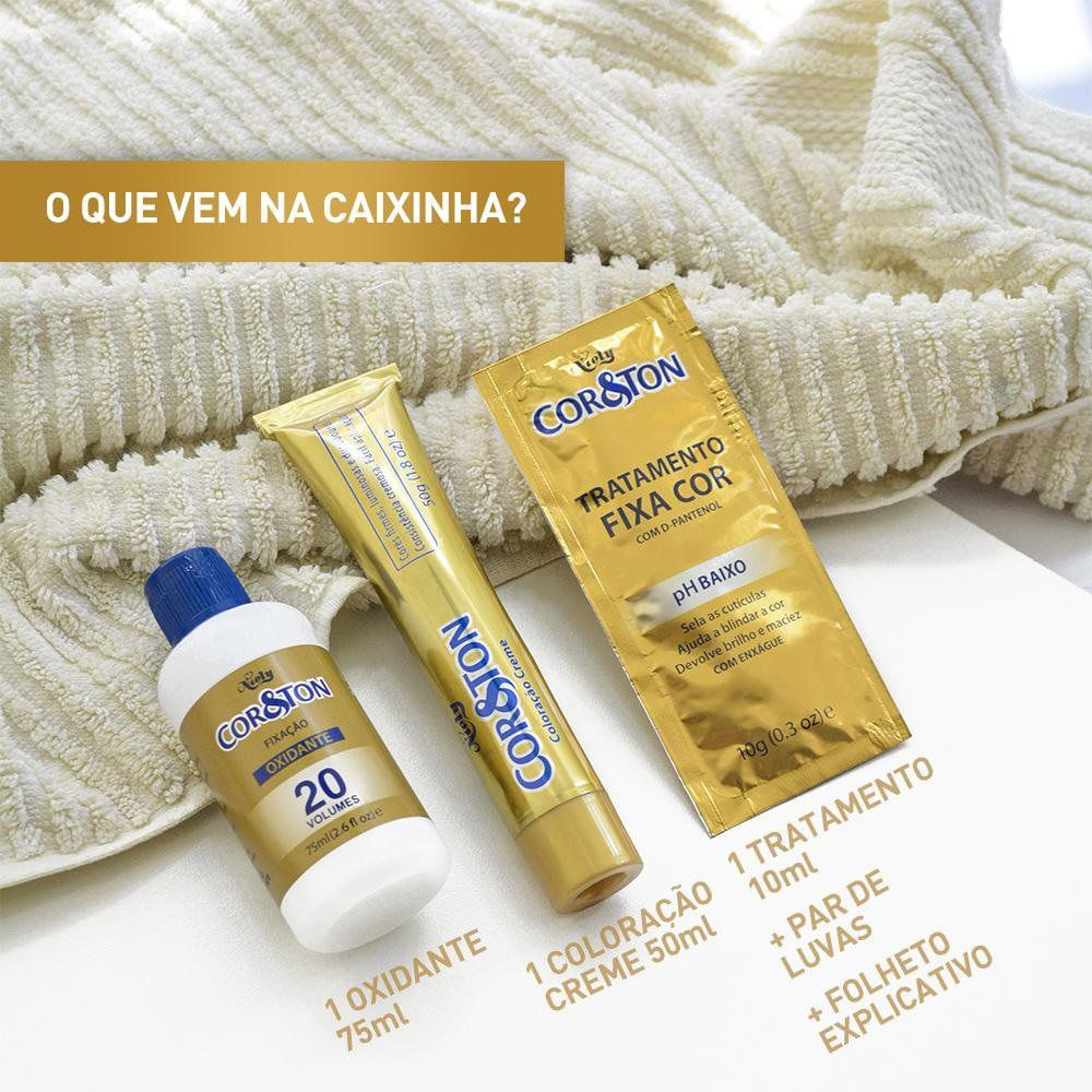 Tintura Creme NIELY Cor&Ton 1.0 Preto Azulado 75ml