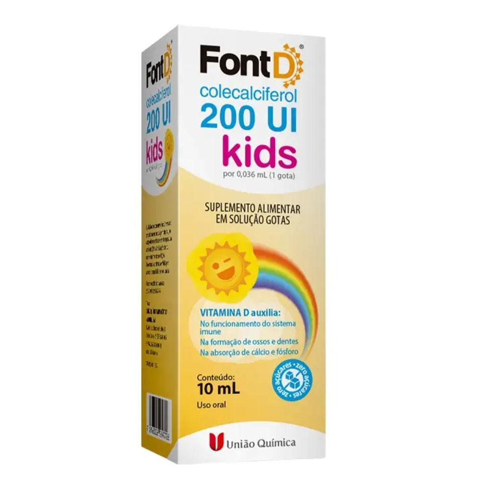 Font D 200ui Kids Gotas com 10ml