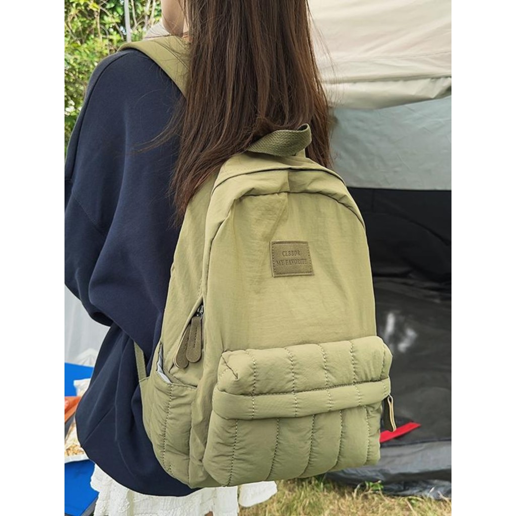 Estudantes universitários compras mochila feminina ins lazer All-Match ao ar livre estilo Mori mochila luz moda mochila