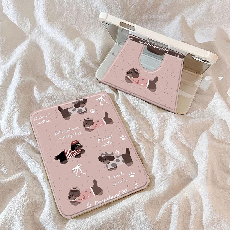 Novidade para 2026 Foundation Puppy Adequado para OPPOPadAir5 Capa protetora pad4pro Cute 360°Capa giratória para Tablet
