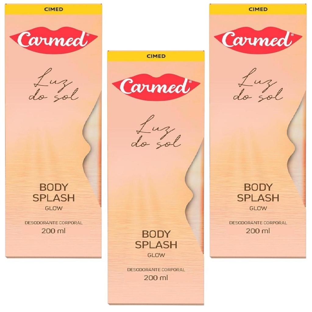3U Desodorante Corp/Body Splash Glow Luz do Sol  De 200ml Cd