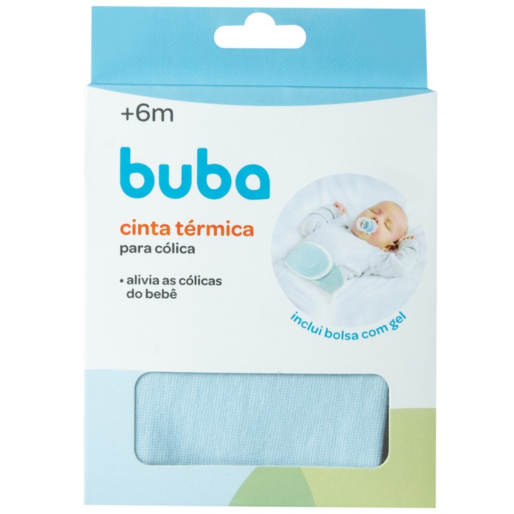 Cinta Térmica Para Alivio De Cólica Bebê Azul 09922 - Buba