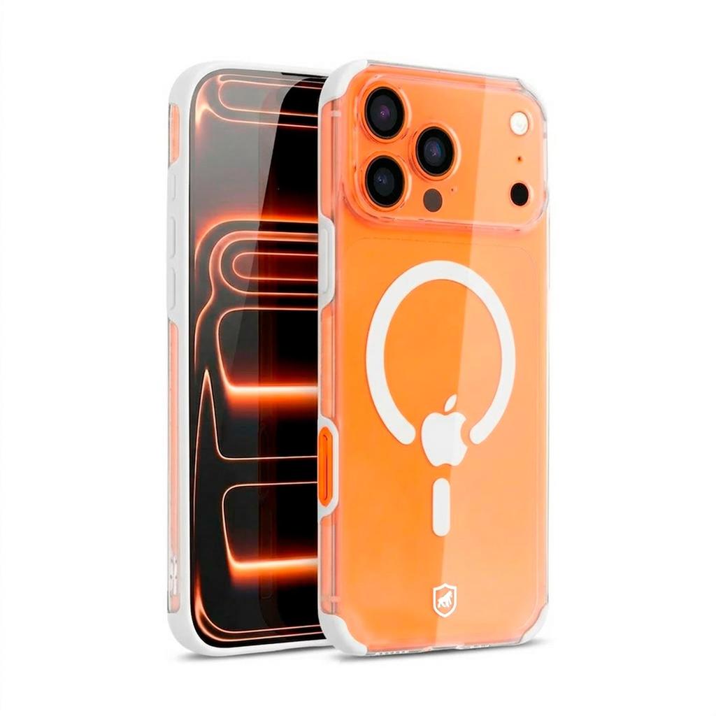 Capa case capinha para iPhone 17 Pro Max - Crystal Edge Magsafe - Branca - NÃO AMARELA - Gshield