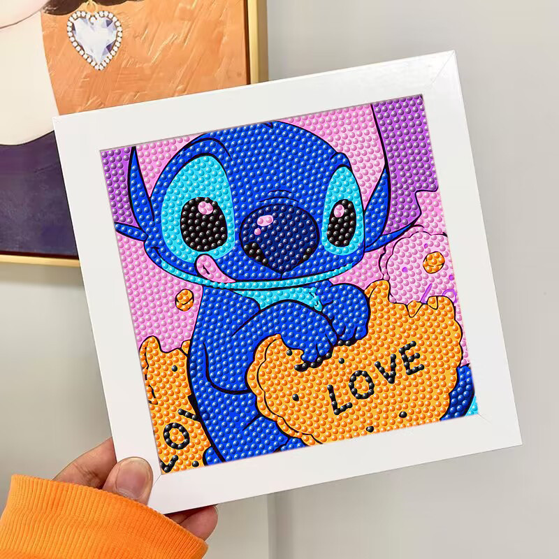 Pintura de diamante "faça você mesmo" para crianças, pinturas decorativas para meninos e meninas com molduras. em Oferta na Shopee
