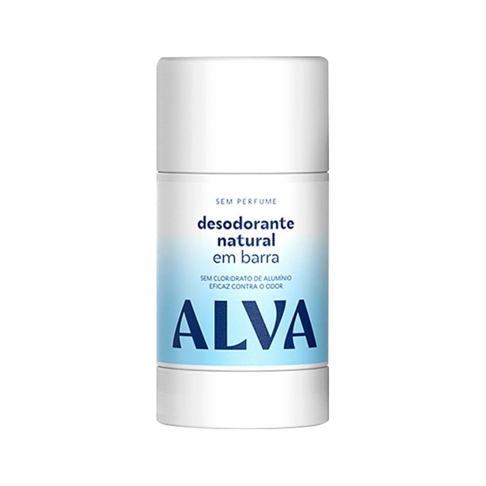 DESODORANTE NATURAL EM BARRA ALVA STICK UNISSEX 55GR