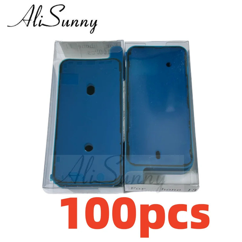 AliSunny 100 peças de adesivo à prova d'água para iPhone 13 12 11 Pro 8 7 6S Plus X XS Max XR, fita adesiva 3M para veda