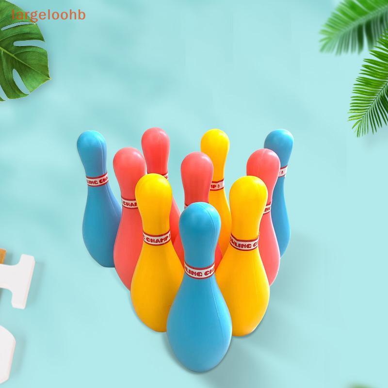 [largeloohb] 1 Conjunto De Brinquedos De Boliche Interno 6/10 Unidades 11.5 Cm Stis + 2 Peças De Bola De 6 , Jogos Engra
