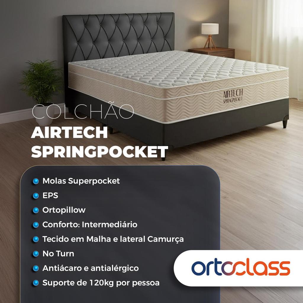 Colchão Airtech Spring Pocket – Casal (138x188x25)