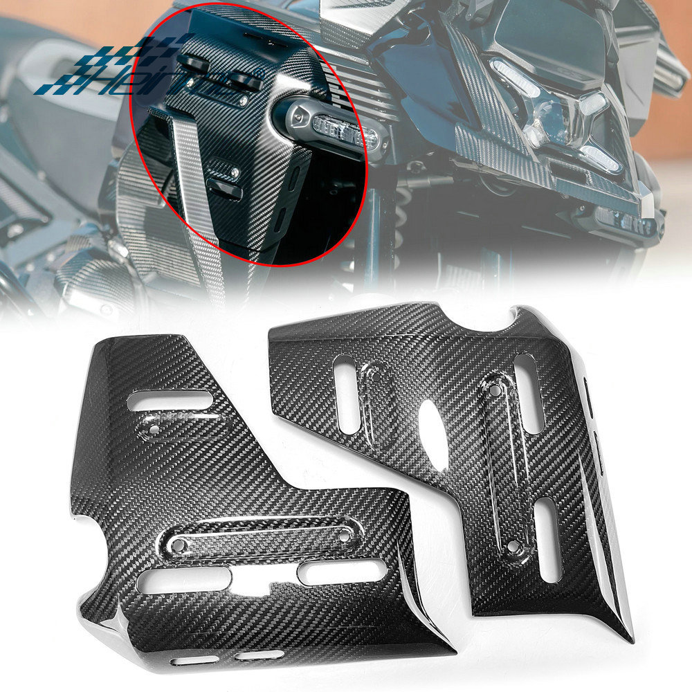 Para BMW R1300GS ADV Motocicleta Radiador Lateral Guarda Capa 3K Painel De Fibra Carbono