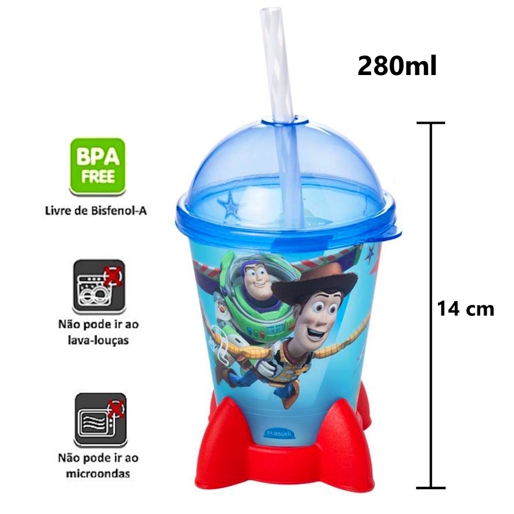 Copos Woody Buzz Foguete Astronauta Lembrança de Festa Infantil