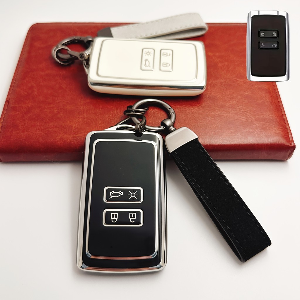 Para Capa De Chave De Carro Renault Com Chaveiro , Captur Arkana Koleos Kadjar Dacia Scenic Megane Sandero Espace Duster
