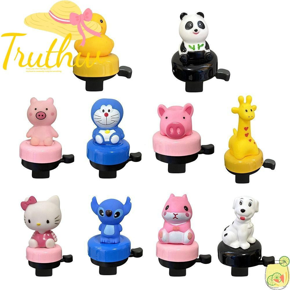 Buzina de Bicicleta Super Alta TRUTHW Mini, Campainha Criativa Infantil KT Doraemon, Boneco de Desenho Animado 1LDH