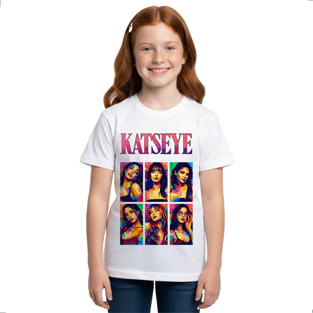 Camiseta Infantil Katseye Pop Beautiful K-pop Grupo Lk-720