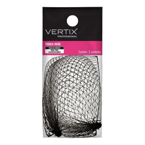 Touca de rede grossa preta 2 peças Vertix 3064 em Oferta na Shopee