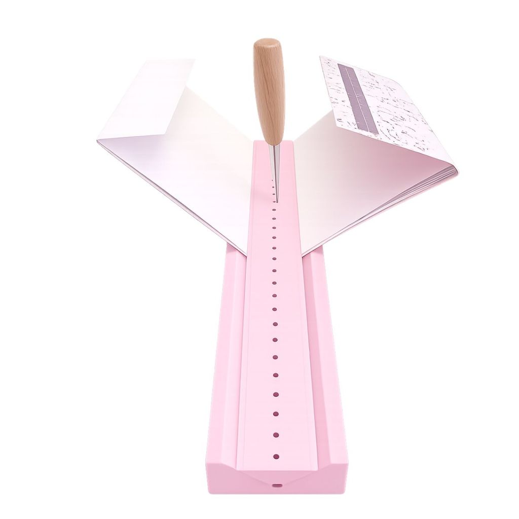 Suporte Com Guia Perfuradora De Lombada Para Encadernação