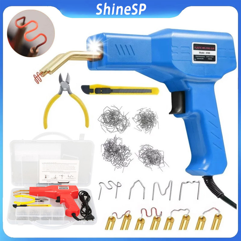 Soldador Handy Pistola Solda PláStico Para-Choque Farol Carro Grampo 110V 220V Entrega RáPida Plastics Grampeadores Quen