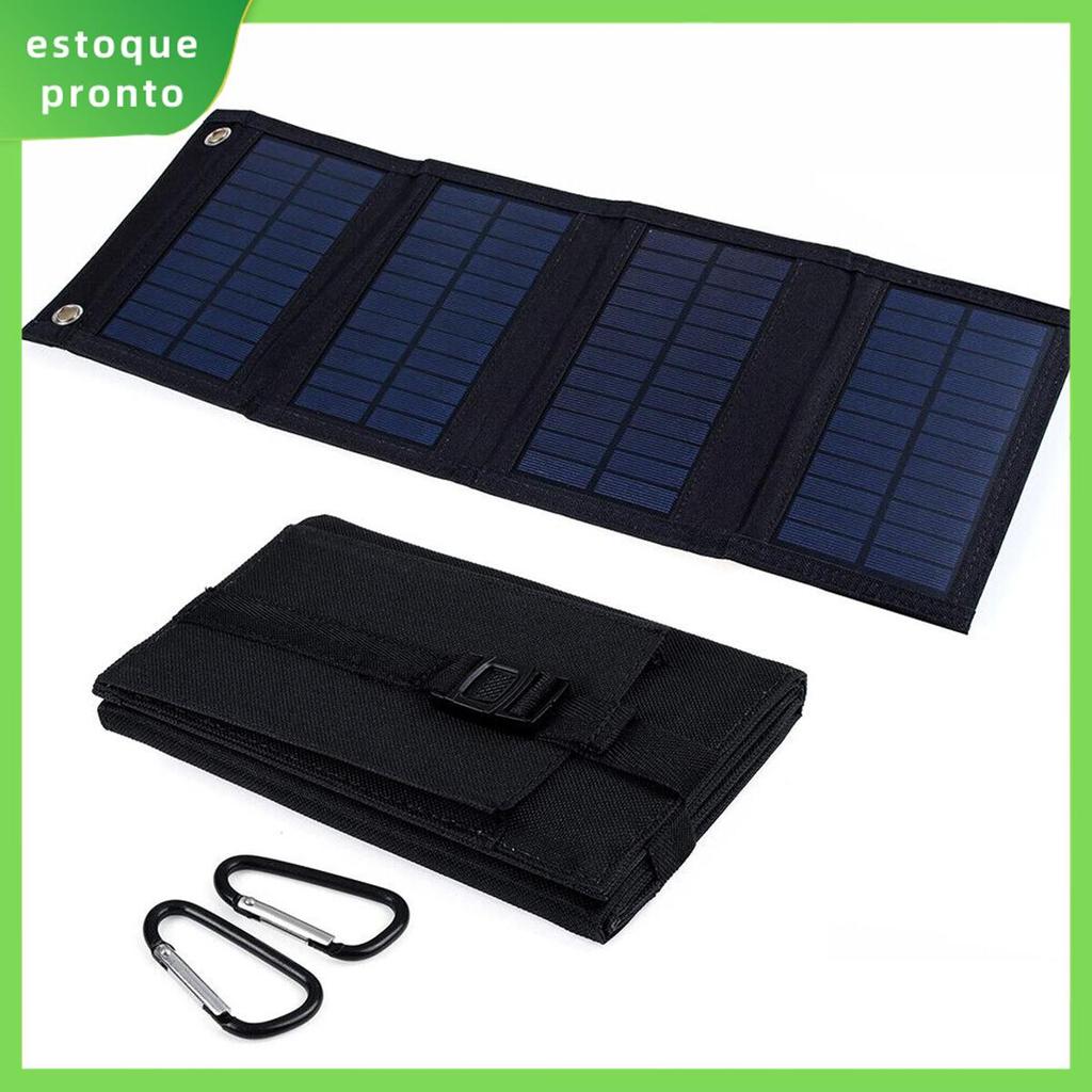30W Carregador Solar Ao Ar Livre Dobrável Painéis Solares 5V USB Portátil De Bateria Do Telefone Celular À Prova Dwaterp