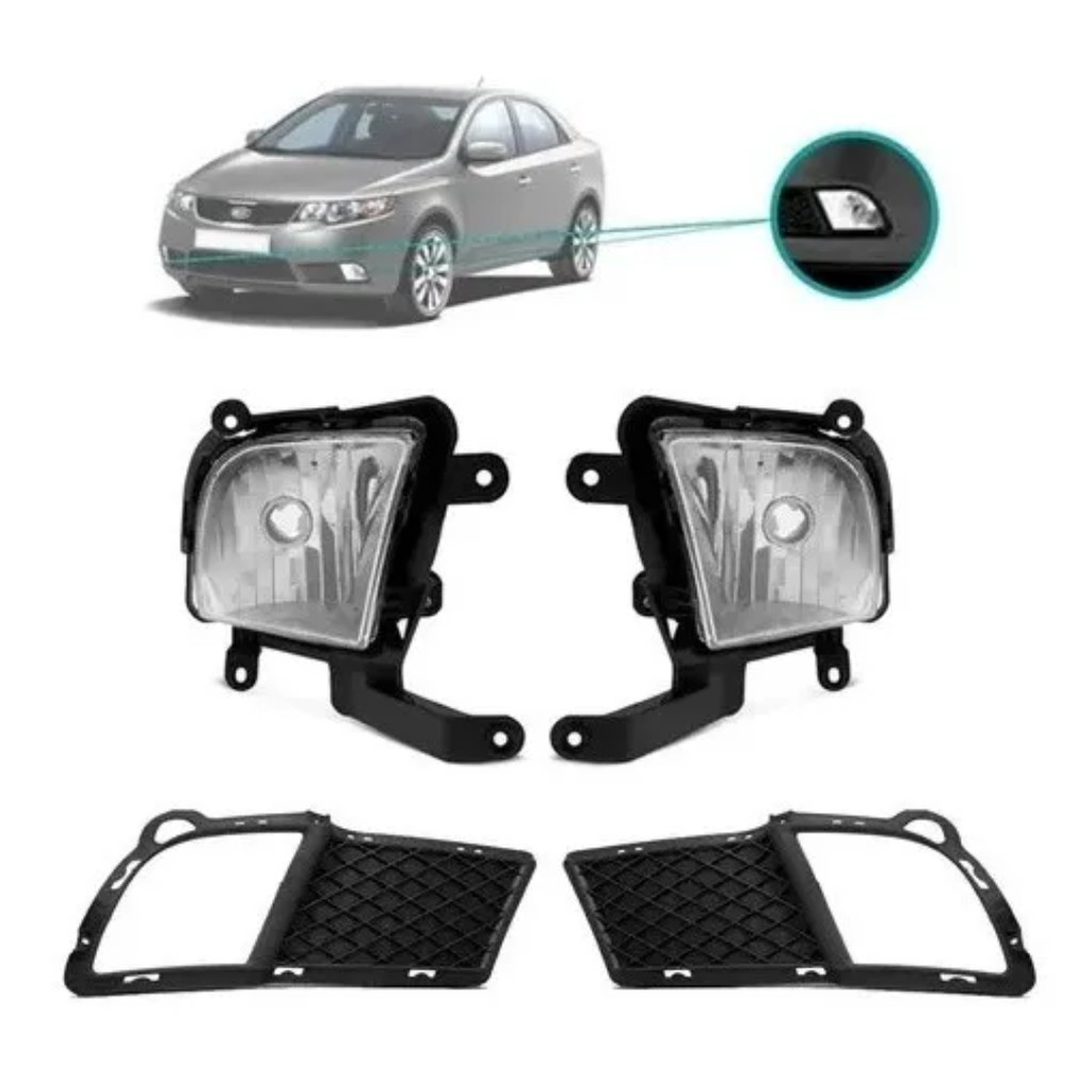 Kit Farol Milha Kia Cerato 2009 2010 2011
