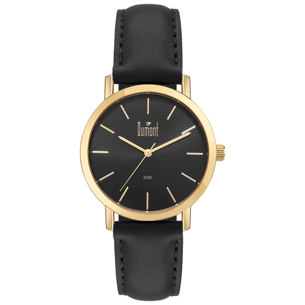 Relógio Dumont Masculino Traveller Dourado - DU2035MOR/5P