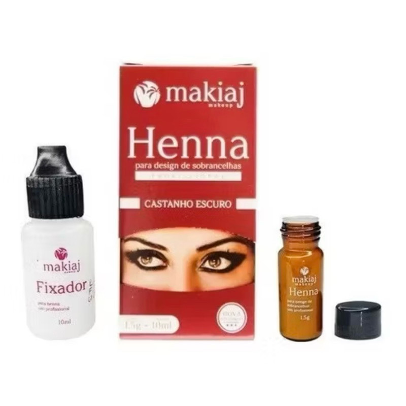 Henna Para Desing De Sobrancelhas Makiaj Promoção Original 1pç-4pçs — imagem 2 de 2