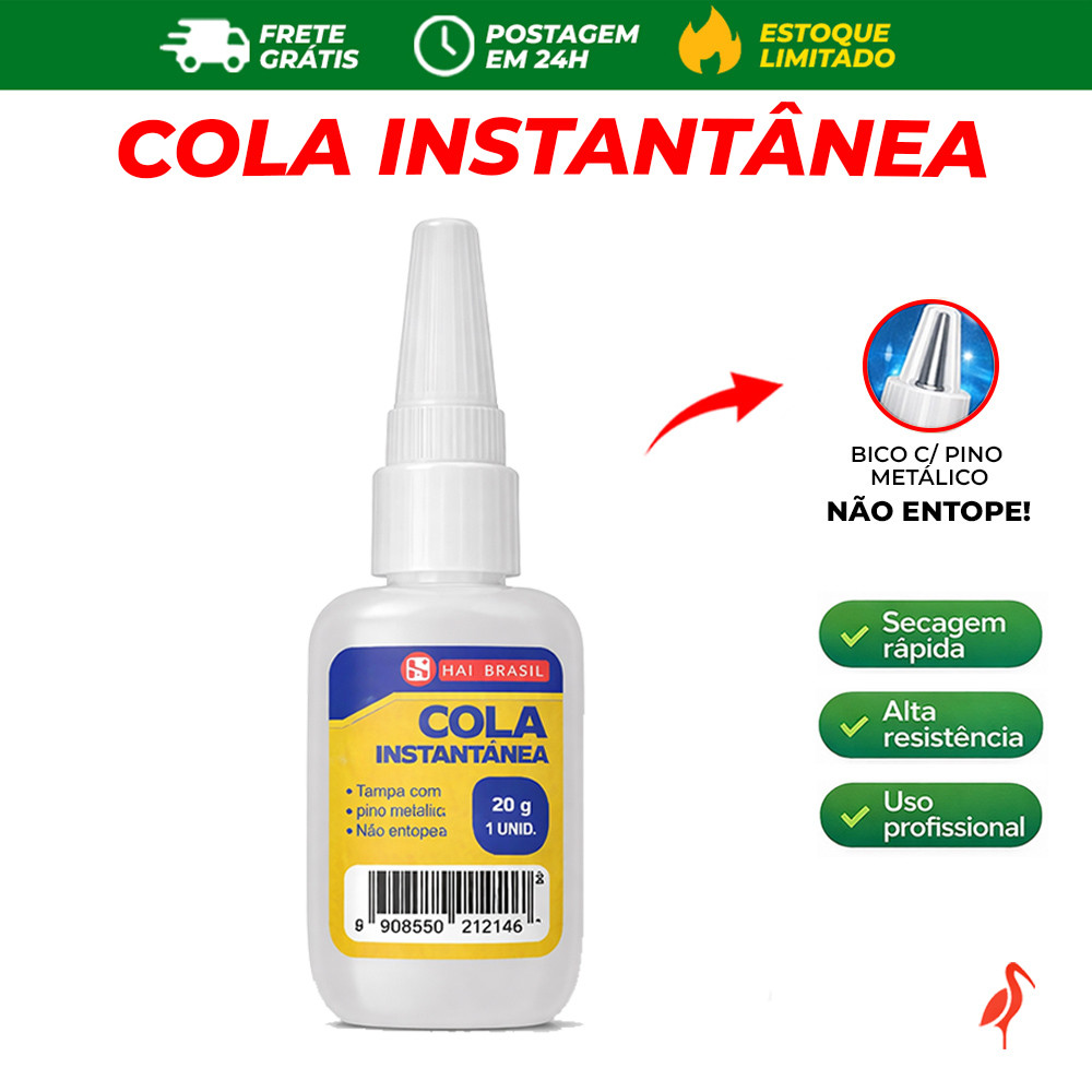 Cola Instantânea Tipo TekBond SuperBond 20g Alta Fixação Uso Profissional Postagem em 24h