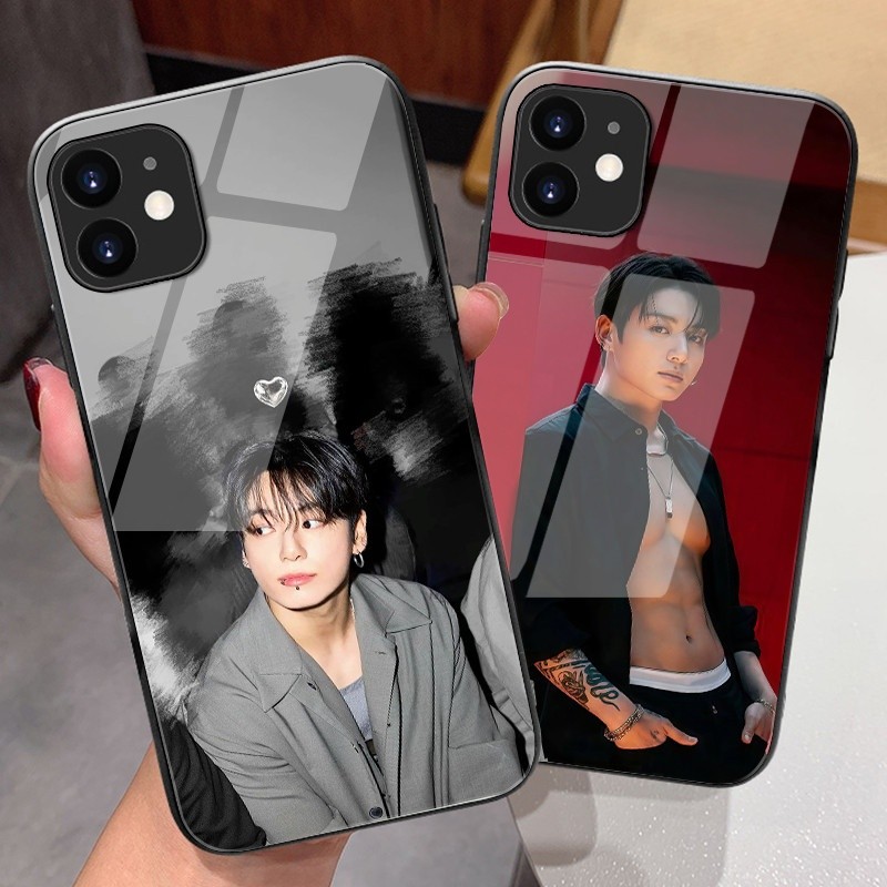 jeon jungkook 16 Capa De Telefone De Vidro Para iPhone 17 Air 16 Pro Max 16e 15 14 13 12 11