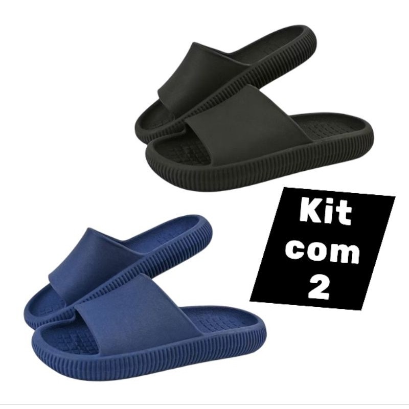 Chinelo silde nuvem 27 ao 40 para meninos e meninas Papete confortável