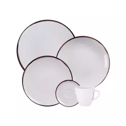 Jogo de Jantar Canyon Porcelana Decorada 40 Peças Tramontina