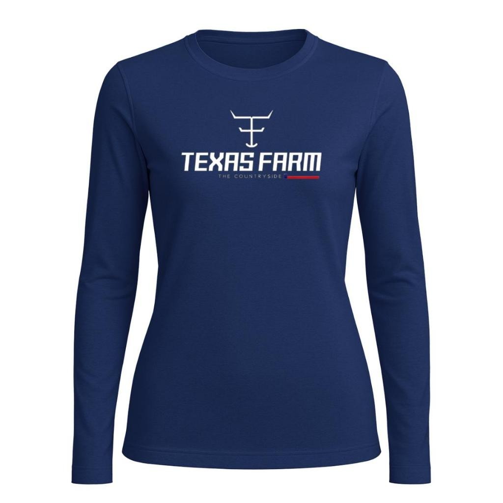 Camisa Texas Farm UV Proteção Feminina Manga Longa Country Térmica Algodão Estilo Western Rodeio — imagem 2 de 2