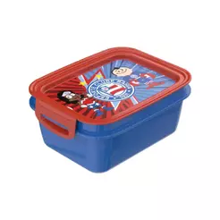 Pote Marmita Hermética Futebol Time Bahia Divisória Travas Lanche Alimentos Micro ondas Freezer 850 ml Plasútil