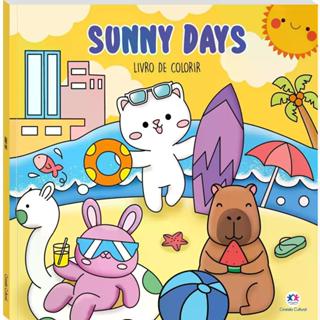 Livro de colorir infantil Sunny Days Ciranda Cultural em Oferta na Shopee