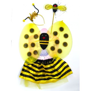 Kit Fada Saia + Tiara + Asa + Varinha Joaninha Abelha  Fantasia Festa/ Carnaval -INFANTIL T-557-33 em Oferta na Shopee