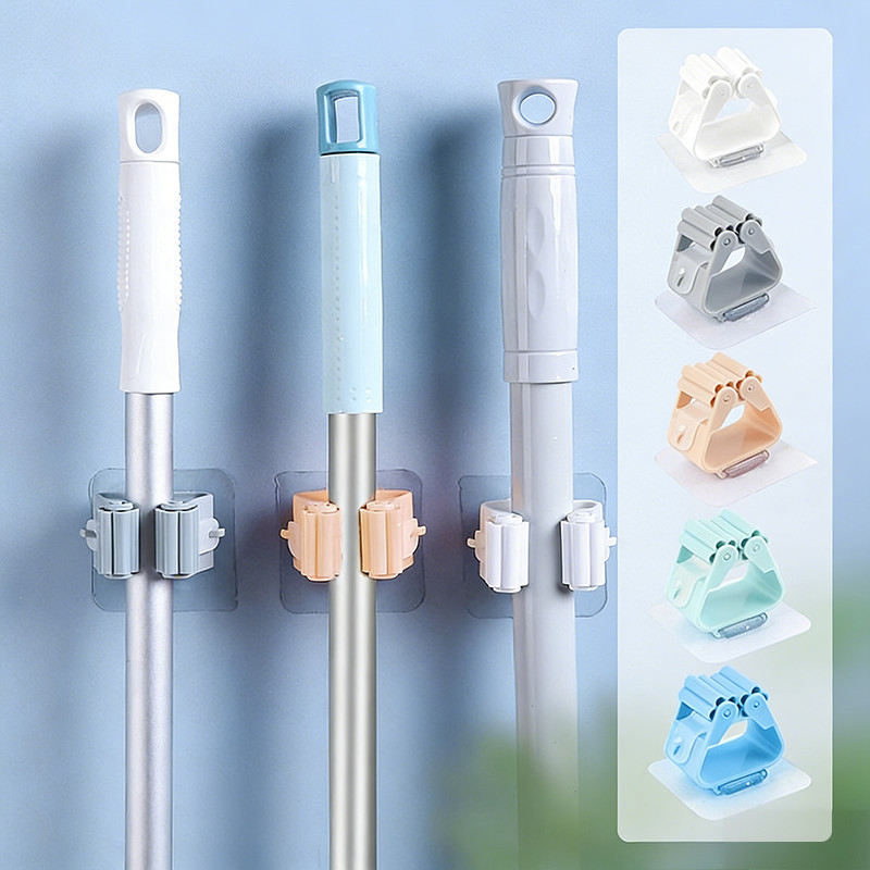 5 pcs Mop Suporte Vassoura Utensílios Multiuso Suporte rganizadores De Vassouras E Rodos Mop