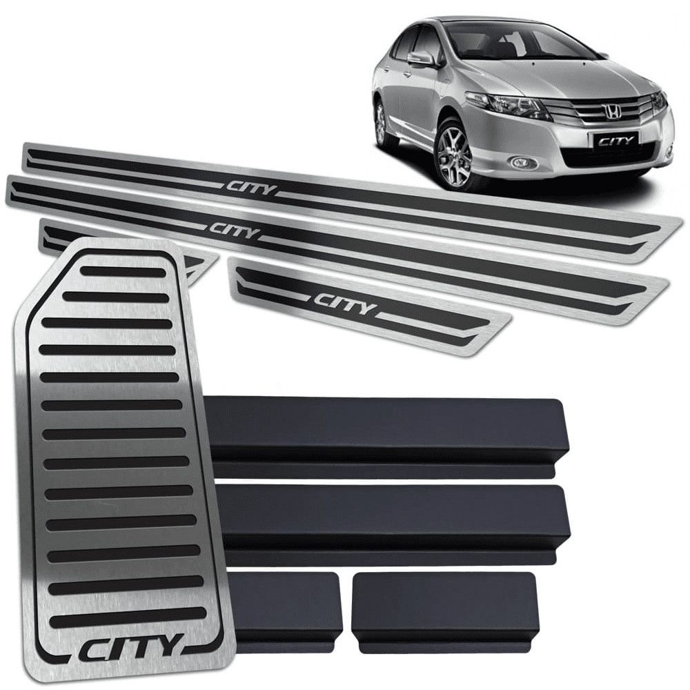 Kit Soleira Descanso Pé City 2010 até 2014 Alto Relevo