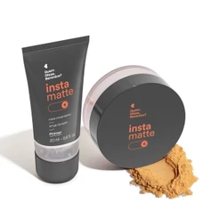 Combo Instamatte: Primer Facial Líquido 20ml + Pó Solto Translúcido Amarelê 10g