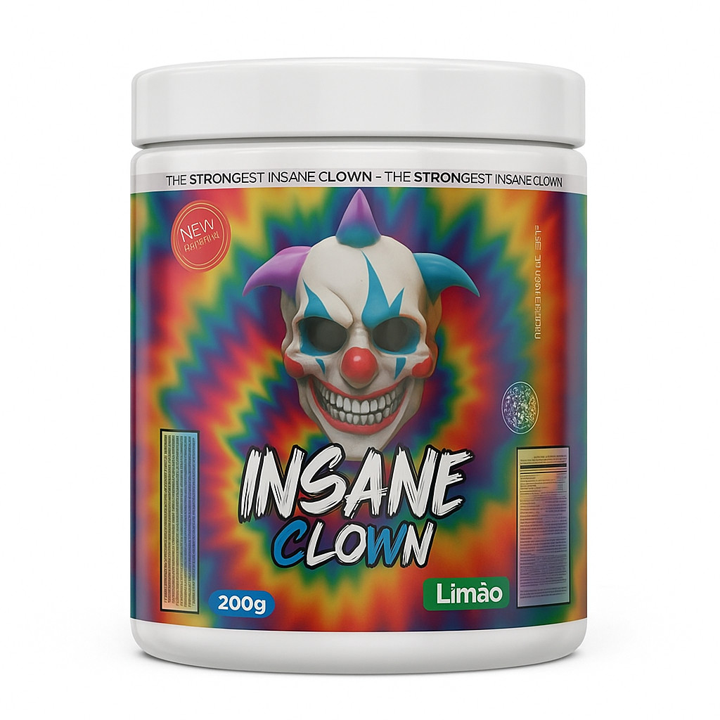 Insane Clown 200g Pré Treino Pre workout - Sabor Limão Potencia Total