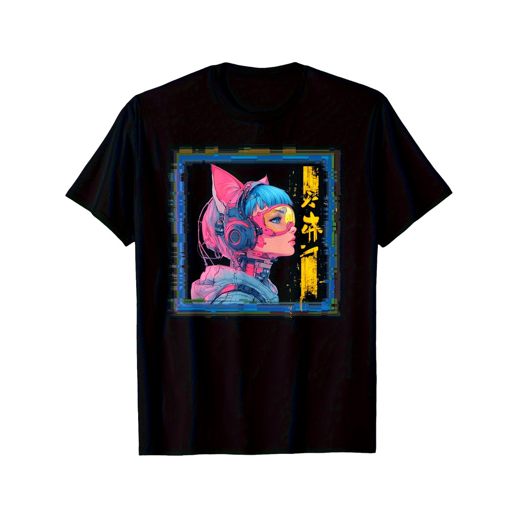 Camiseta Unissex Oversized Camiseta Masculina Anime Japonês Harajuku Kawaii Manga Estampado Estiloso Confortável Moderno