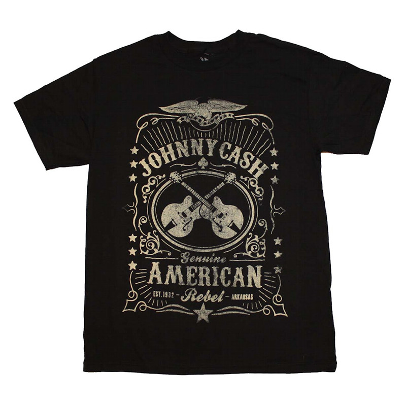 Music.Soul Camiseta Unissex Johnny Cash Country Música Folk Retrô Vintage Estampada Estilosa Confortável Atemporal
