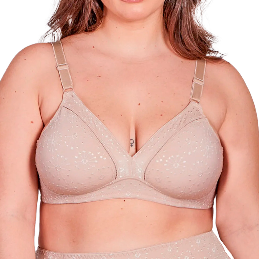 Sutiã Cobertura Total sem Bojo Alaska Duloren Taça B em Oferta na Shopee