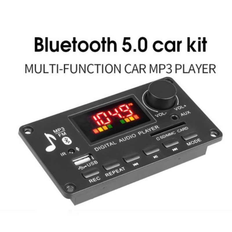 Placa Decodificadora 80w 2 Canais 40w Usb Mp3 Fm Auxiliar Bluetooth