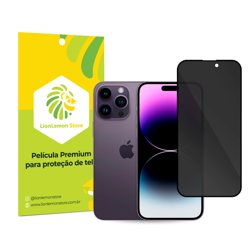 Película de Privacidade Ultrashield LionLemon para iPhone 14 Pro Max
