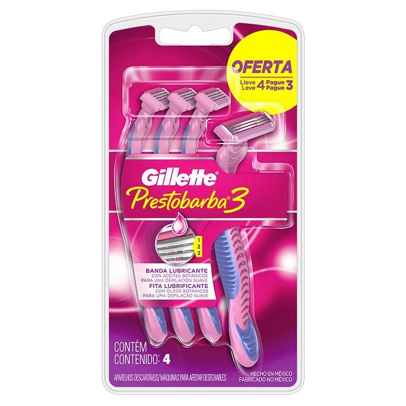 Aparelho de Barbear Prestobarba Leve 4 Pague 3 - Comprar com Melhor Preço em Cuidados Masculinos