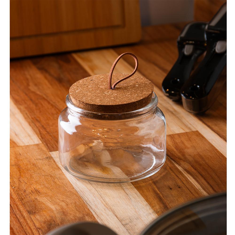 Porta Mantimento com Tampa de Cortiça e Puxador Lyor 350ml em Oferta na Shopee