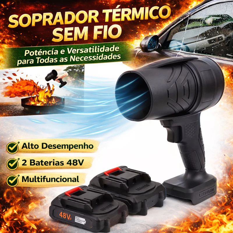 Soprador Turbo Portátil: Super Desconto! 🍃