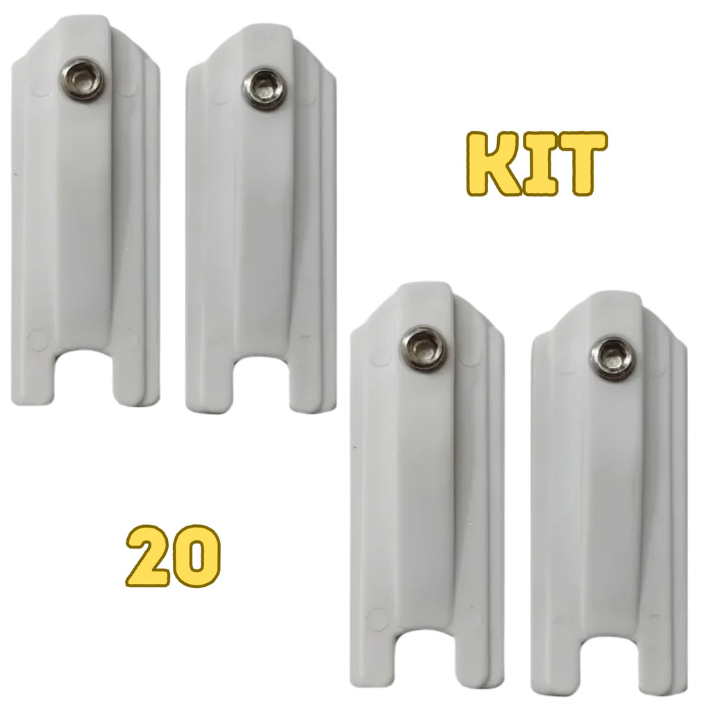 Kit 20 Guia Deslizante Linha Suprema Porta Janela Esquadria