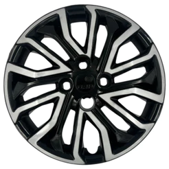 01 Calota Grid Esportiva Roda Aro 15 Argo Cronos 2019 2020 2021 2022 2023 Preto Prata