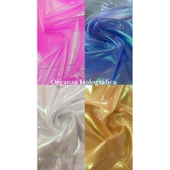 Organza Holográfica Furtacor – 100% Poliéster | 1,50m de Largura | 2 e 3 metros +BRINDE