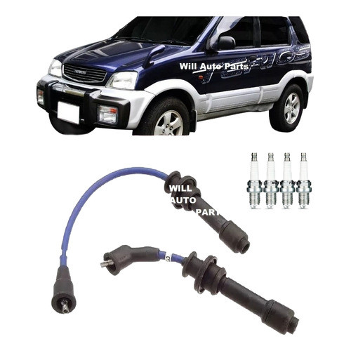 Cabo Vela Daihatsu Terios 1.3 16v 1997 1998 Á  2001 + Velas Preto
